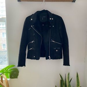 The kooples faux suede jacket